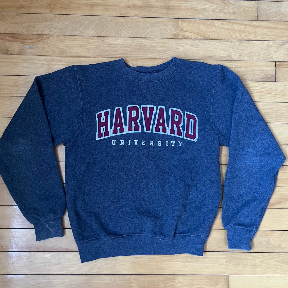 Champion Eco Fleece Harvard University Sweatshirt Heather Navy XS Collegiate